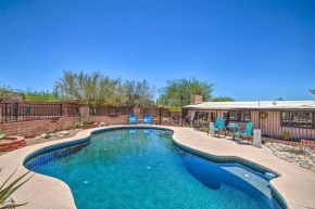 Desert Oasis with Fenced Pool and Mountain Views!